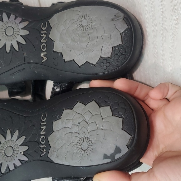 Vionic Women Amber Comfort Hook&loop Sandals Flats shoes sz 9 - Picture 11 of 12